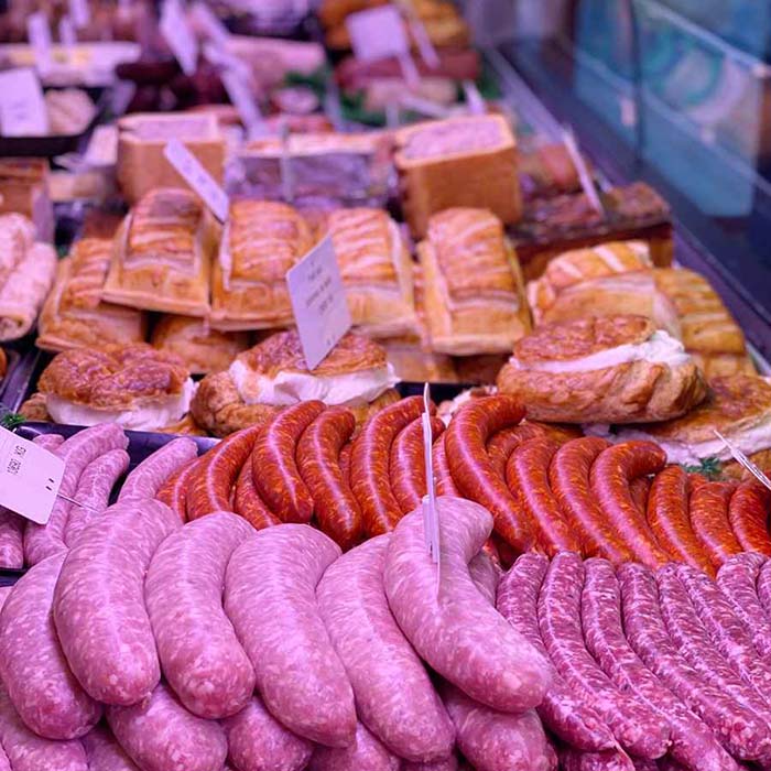 Étal de la boucherie